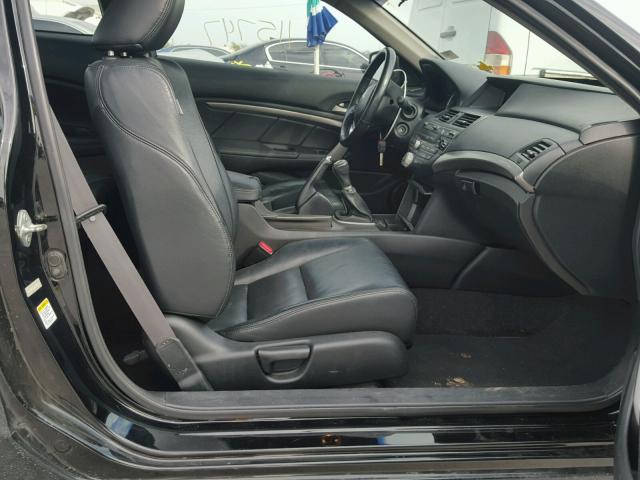 1HGCS11879A005674 - 2009 HONDA ACCORD EXL BLACK photo 5