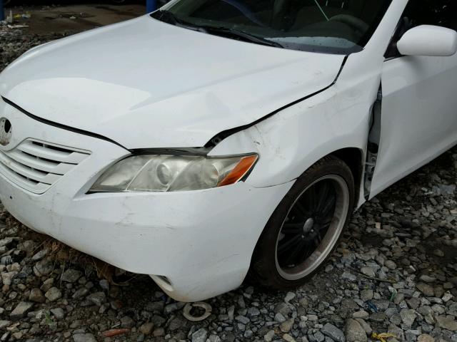 4T1BE46K19U915516 - 2009 TOYOTA CAMRY BASE WHITE photo 9