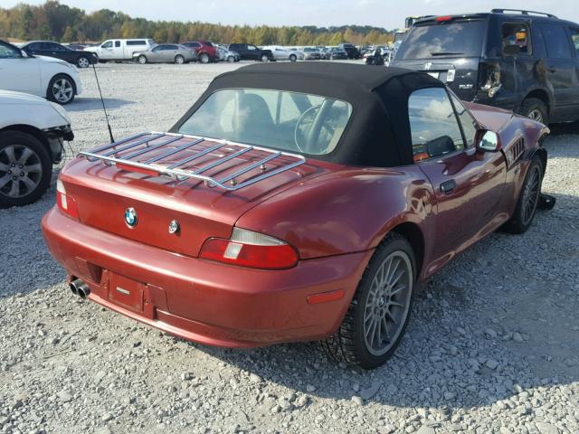 WBACN53491LJ56741 - 2001 BMW Z3 3.0 MAROON photo 4