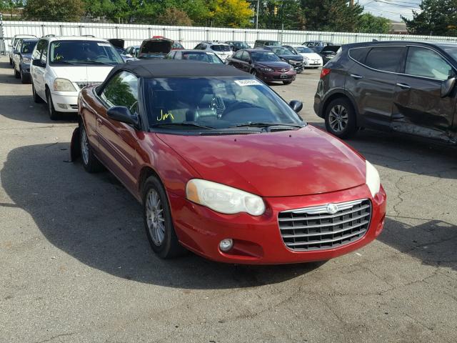 1C3EL55R54N352585 - 2004 CHRYSLER SEBRING LX RED photo 1