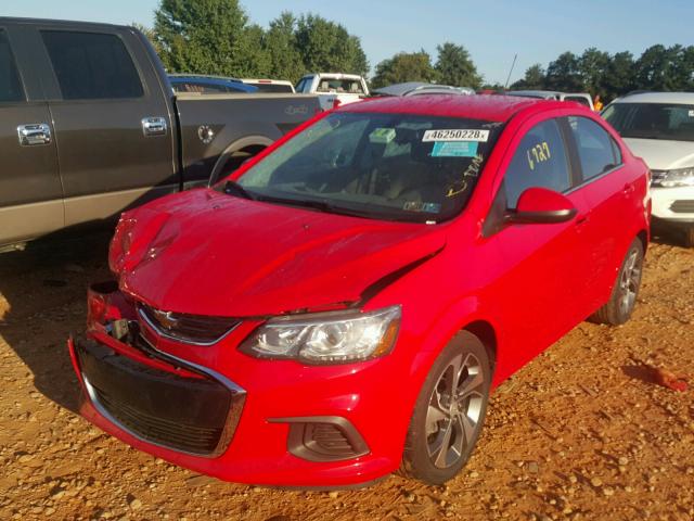 1G1JF5SB3J4138312 - 2018 CHEVROLET SONIC PREM RED photo 2