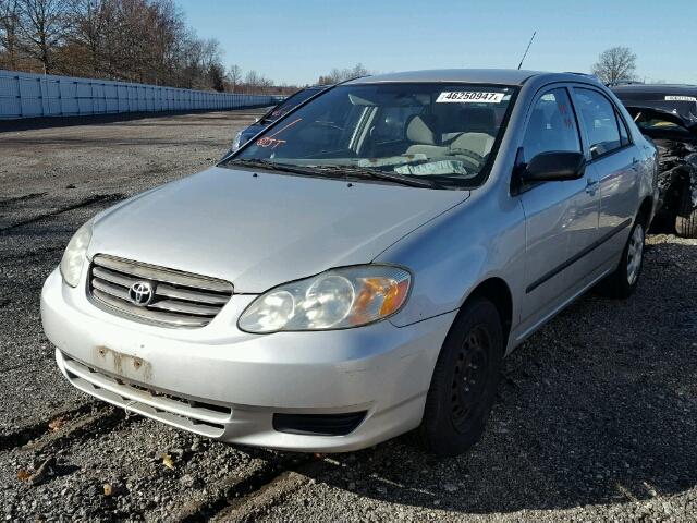 1NXBR32E93Z137777 - 2003 TOYOTA COROLLA CE SILVER photo 2