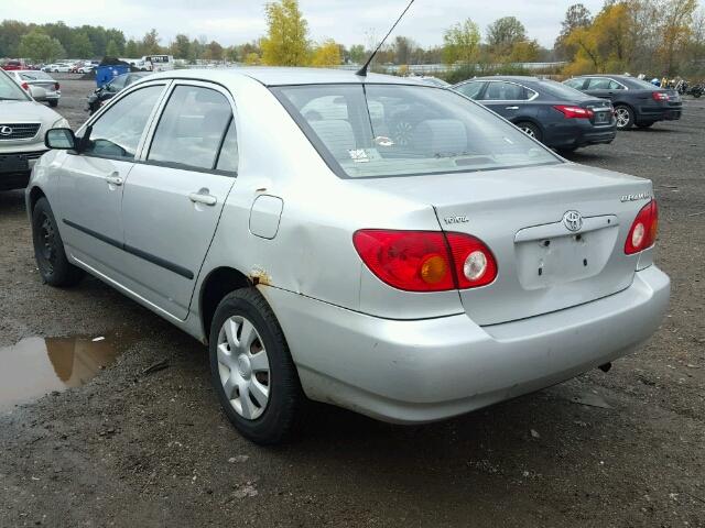 1NXBR32E93Z137777 - 2003 TOYOTA COROLLA CE SILVER photo 3