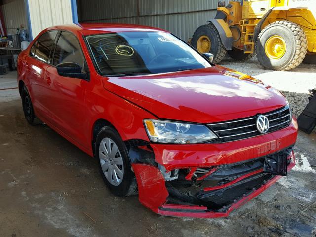 3VW2K7AJ0FM273316 - 2015 VOLKSWAGEN JETTA BASE RED photo 1