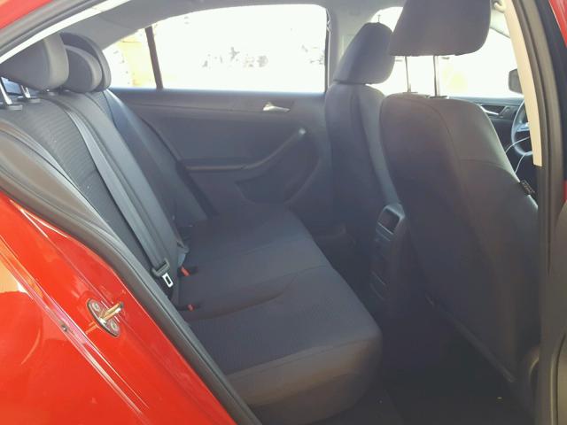 3VW2K7AJ0FM273316 - 2015 VOLKSWAGEN JETTA BASE RED photo 6