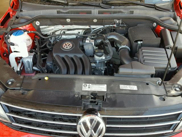 3VW2K7AJ0FM273316 - 2015 VOLKSWAGEN JETTA BASE RED photo 7