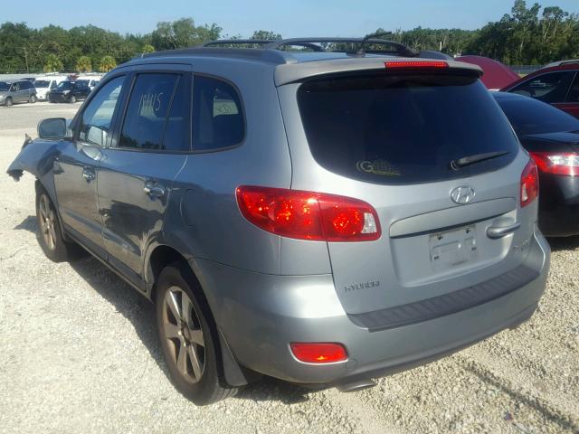 5NMSH13E49H257058 - 2009 HYUNDAI SANTA FE S GRAY photo 3