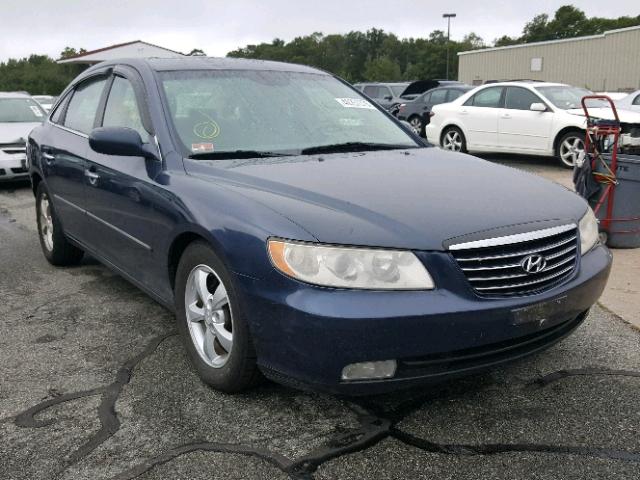 KMHFC46F76A070551 - 2006 HYUNDAI AZERA SE BLUE photo 1