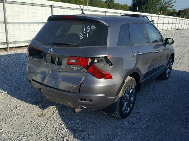 5J8TB18239A004121 - 2009 ACURA RDX GRAY photo 4