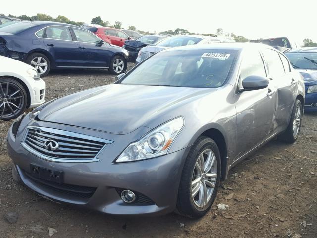 JN1CV6AR4DM358654 - 2013 INFINITI G37 GRAY photo 2