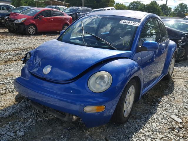 3VWCB21C92M426777 - 2002 VOLKSWAGEN NEW BEETLE Mavi foto 2