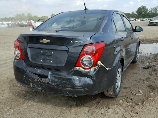 1G1JA5SH9E4196093 - 2014 CHEVROLET SONIC LS BLACK photo 4