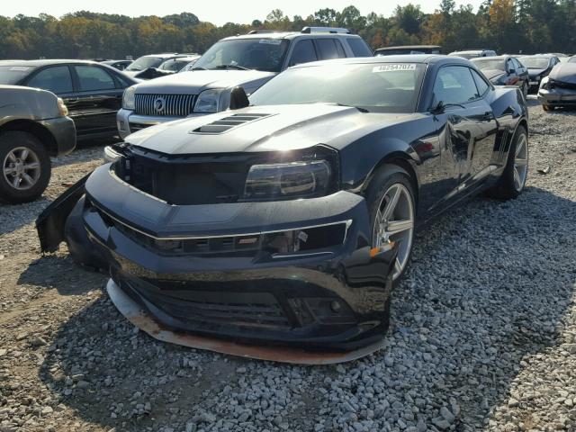 2G1FT1EW3E9314428 - 2014 CHEVROLET CAMARO 2SS BLACK photo 2