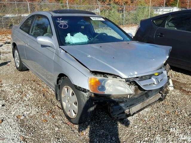 1HGEM22922L005608 - 2002 HONDA CIVIC EX SILVER photo 1