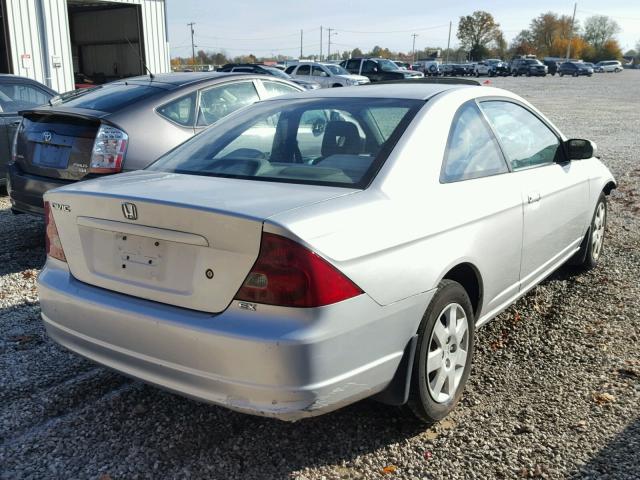 1HGEM22922L005608 - 2002 HONDA CIVIC EX SILVER photo 4