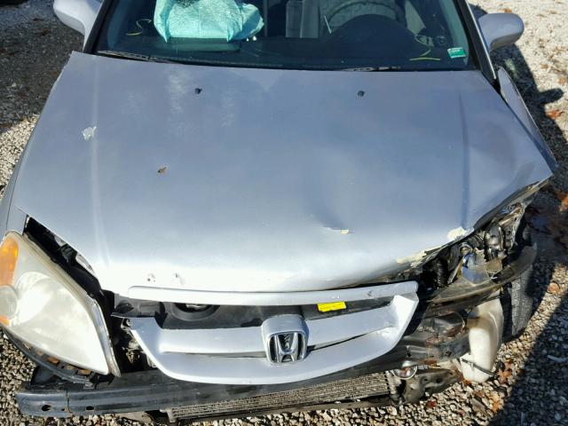 1HGEM22922L005608 - 2002 HONDA CIVIC EX SILVER photo 7