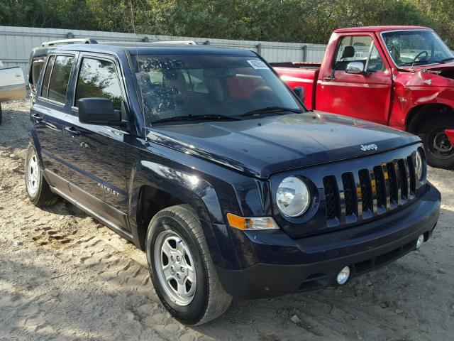 1C4NJPBB7GD656676 - 2016 JEEP PATRIOT SP BLUE photo 1