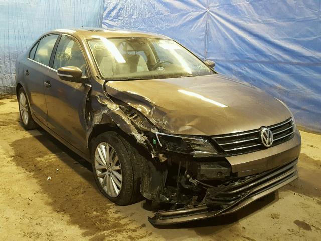 3VWL17AJ0GM221984 - 2016 VOLKSWAGEN JETTA SEL BROWN photo 1