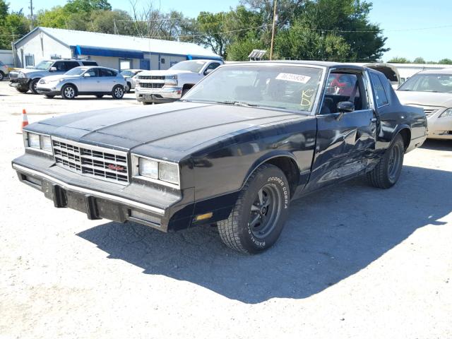 1G1GZ37H8FR210604 - 1985 CHEVROLET MONTE CARL BLACK photo 2