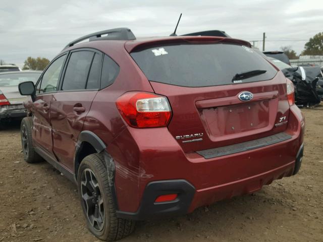 JF2GPAGC4E8264509 - 2014 SUBARU XV CROSSTR RED photo 3