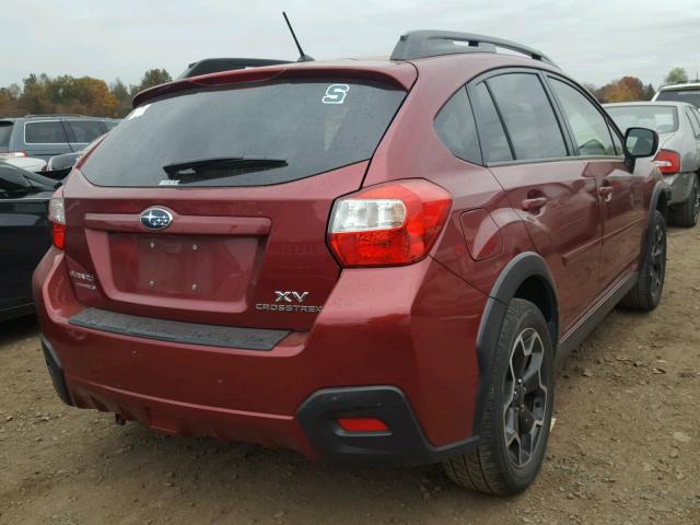 JF2GPAGC4E8264509 - 2014 SUBARU XV CROSSTR RED photo 4