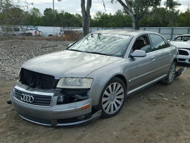 WAUML44E05N000528 - 2005 AUDI A8 L QUATT SILVER photo 2