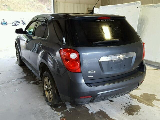 2CNFLCEC9B6238568 - 2011 CHEVROLET EQUINOX LS GRAY photo 3