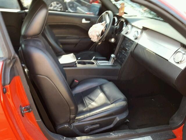 1ZVFT84N475226039 - 2007 FORD MUSTANG RED photo 5