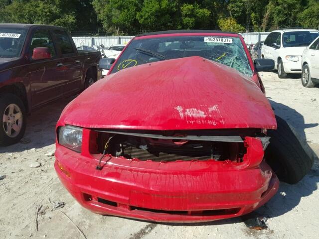 1ZVFT84N475226039 - 2007 FORD MUSTANG RED photo 9