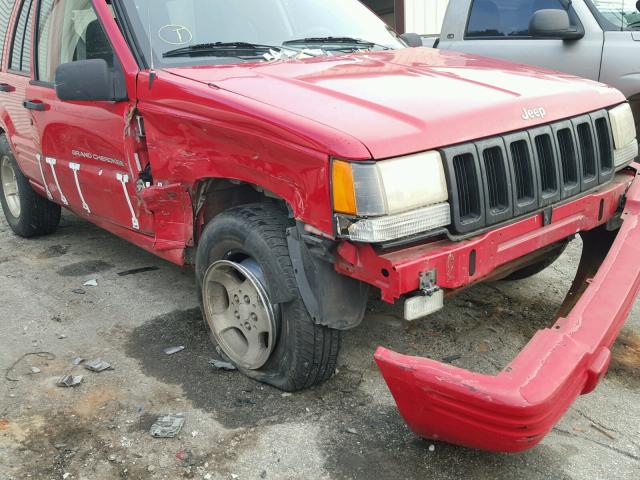 1J4FX48S2WC354560 - 1998 JEEP GRAND CHER RED photo 9