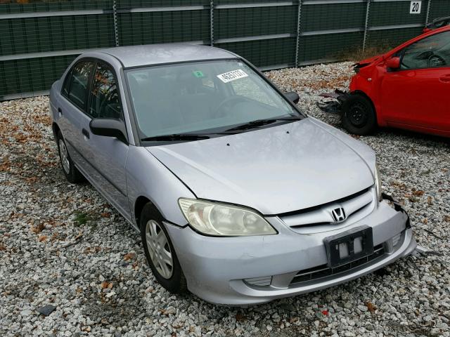 1HGES16364L001859 - 2004 HONDA CIVIC SILVER photo 1