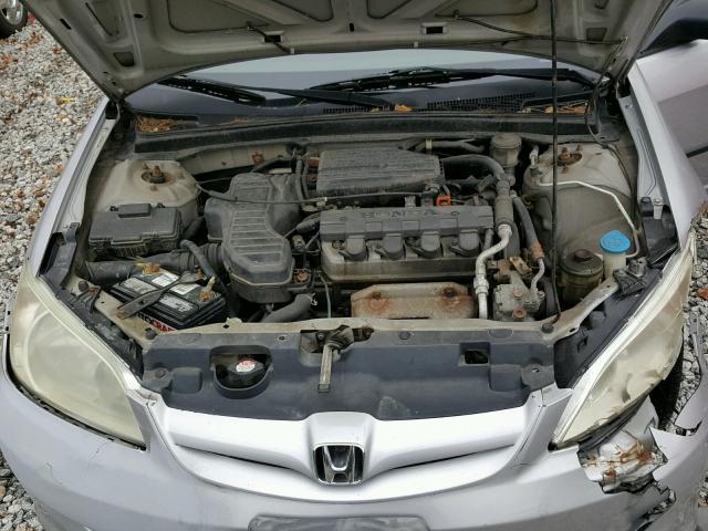 1HGES16364L001859 - 2004 HONDA CIVIC SILVER photo 7