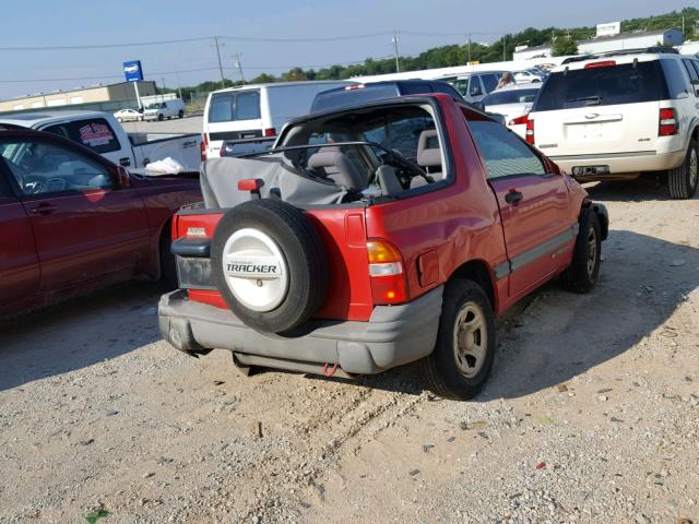 2CNBE18C336941335 - 2003 CHEVROLET TRACKER RED photo 4