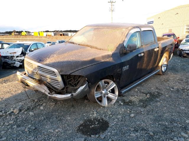1C6RR7LT1HS836662 - 2017 RAM 1500 SLT BLACK photo 2
