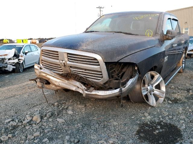 1C6RR7LT1HS836662 - 2017 RAM 1500 SLT BLACK photo 9