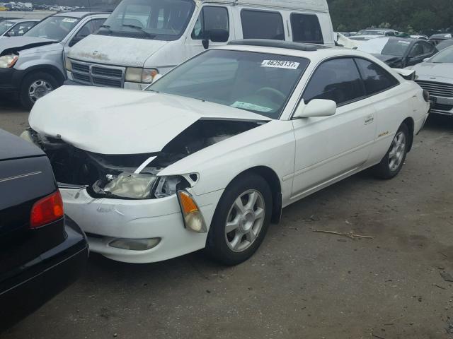 2T1CF28P52C594649 - 2002 TOYOTA CAMRY SOLA WHITE photo 2