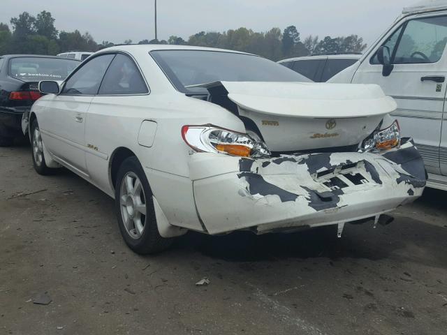 2T1CF28P52C594649 - 2002 TOYOTA CAMRY SOLA WHITE photo 3