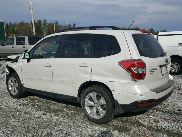 JF2SJADC2FG446152 - 2015 SUBARU FORESTER 2 WHITE photo 3