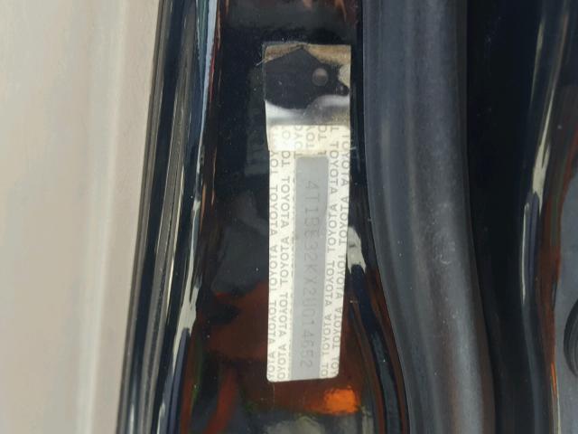 4T1BE32KX2U014652 - 2002 TOYOTA CAMRY LE 黑色 照片 10