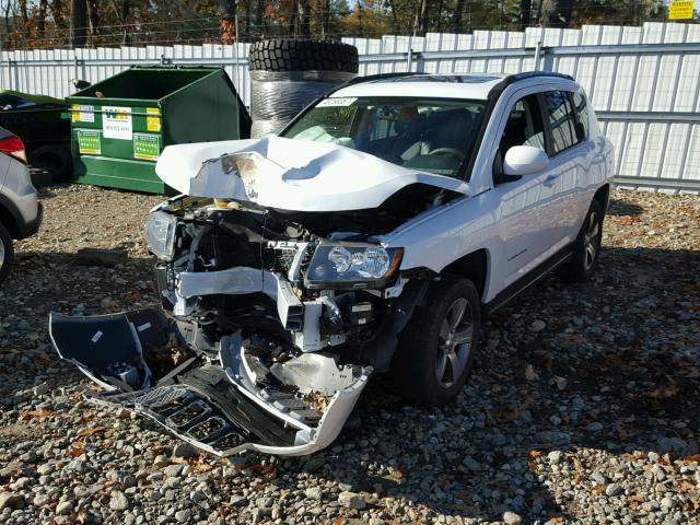 1C4NJDEB0HD175759 - 2017 JEEP COMPASS LA WHITE photo 2