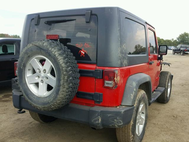 1J4AA2D14AL124055 - 2010 JEEP WRANGLER S Qırmızı foto 4