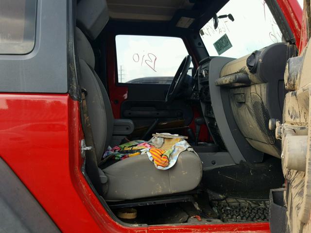 1J4AA2D14AL124055 - 2010 JEEP WRANGLER S Qırmızı foto 5