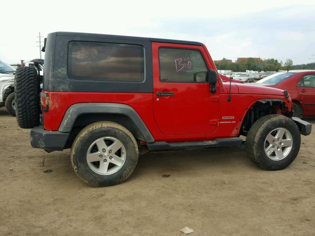 1J4AA2D14AL124055 - 2010 JEEP WRANGLER S Qırmızı foto 9