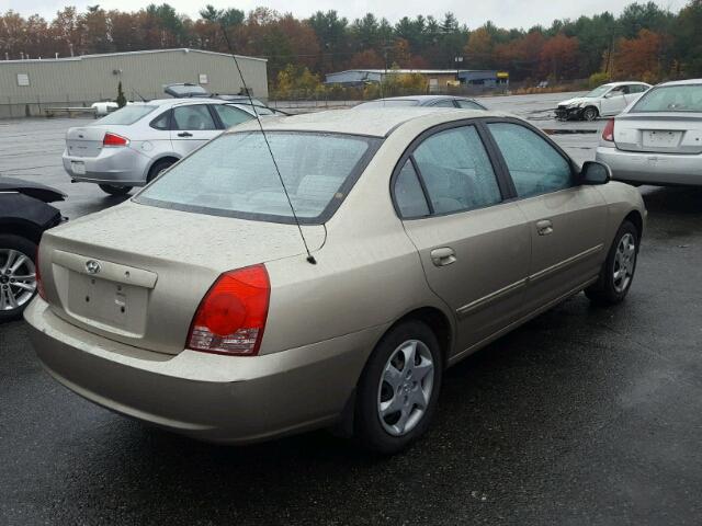 KMHDN46D95U958666 - 2005 HYUNDAI ELANTRA GL GOLD photo 4