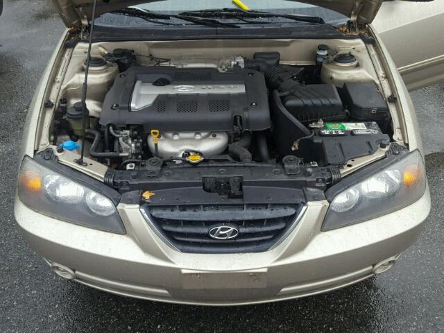 KMHDN46D95U958666 - 2005 HYUNDAI ELANTRA GL GOLD photo 7