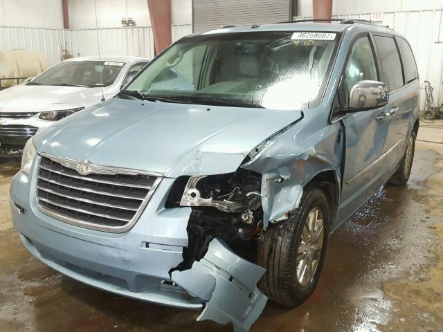 2A8HR64X78R687314 - 2008 CHRYSLER TOWN & COU BLUE photo 2