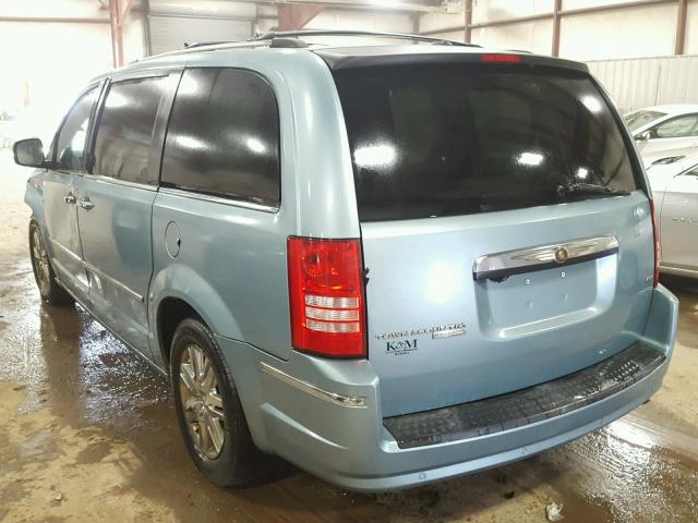2A8HR64X78R687314 - 2008 CHRYSLER TOWN & COU BLUE photo 3