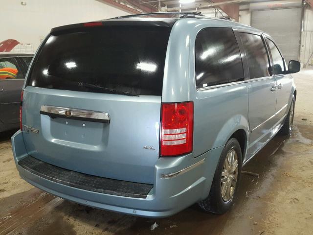 2A8HR64X78R687314 - 2008 CHRYSLER TOWN & COU BLUE photo 4