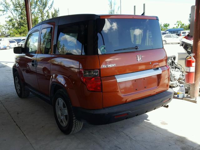 5J6YH18329L002676 - 2009 HONDA ELEMENT LX ORANGE photo 3