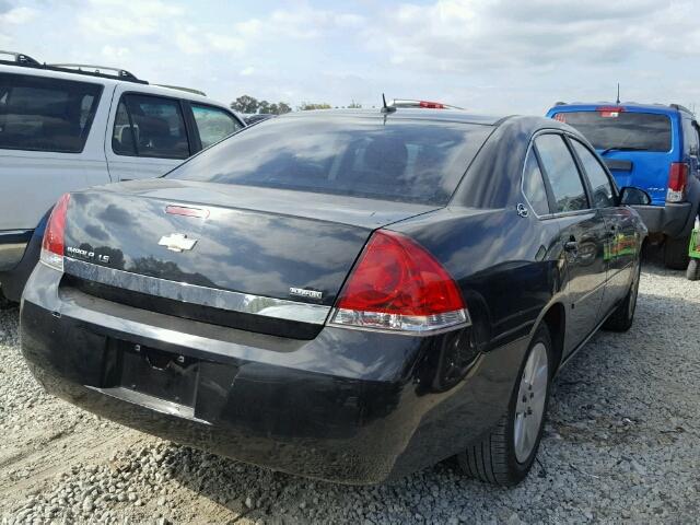 2G1WB58K381280769 - 2008 CHEVROLET IMPALA LS BLACK photo 4